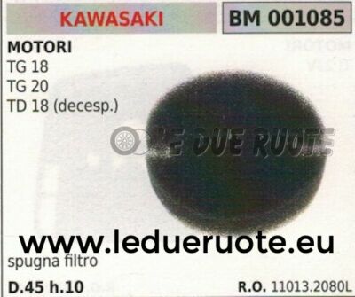 110132080L SPUGNA FILTRO ARIA DECESPUGLIATORE KAWASAKI TD18 TG18 TG20