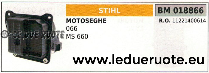 11221400614 MARMITTA SCARICO SILENZIATORE MOTOSEGA STIHL 066 MS 660