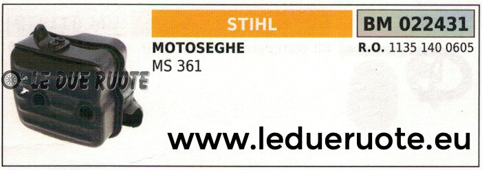 11351400605 MARMITTA SCARICO SILENZIATORE MOTOSEGA STIHL MS 361
