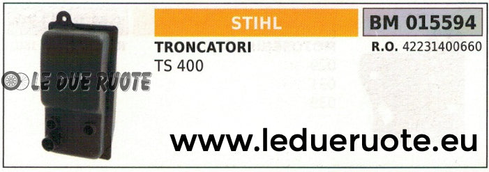 42231400660 MARMITTA SCARICO SILENZIATORE TRONCATORE TRONCATRICE STIHL TS 400
