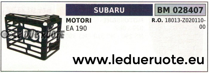 18013Z02011000 RIPARO MARMITTA SCARICO SILENZIATORE MOTORE SUBAR EA 190