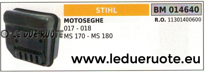 11301400600 MARMITTA SCARICO SILENZIATORE MOTOSEGA STIHL 017 018 MS 170 180