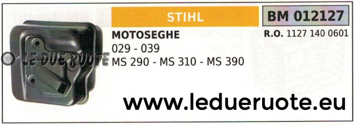 11271400601 MARMITTA SCARICO SILENZIATORE MOTOSEGA STIHL 029 039 MS 290 310 390