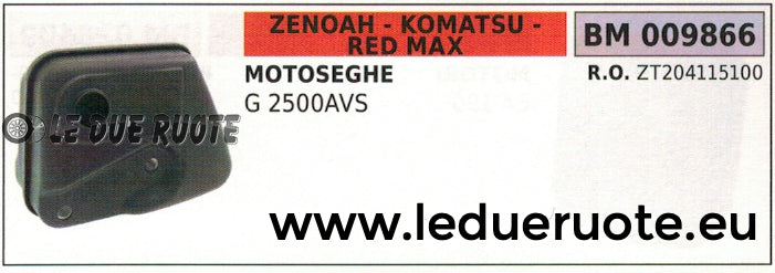 ZT204115100 MARMITTA SCARICO MOTOSEGA ZENOAH KOMATSU REDMAX G 2500 AVS