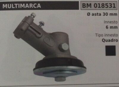 COPPIA CONICA UNIVERSALE standard DECESPUGLIATORE CON ASTA Ø 30 QUADRO 6 mm