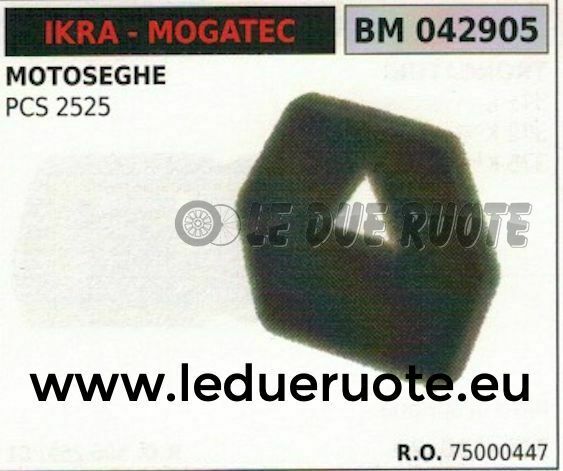 75000447 SPUGNA FILTRO ARIA COMPLETO MOTOSEGA IKRA MOGATEC IPCS 2525