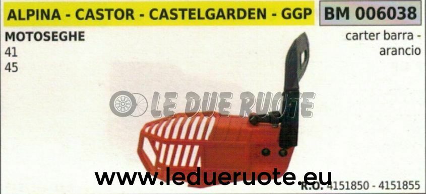 4151850 4151855 CARTER CATENA MOTOSEGA CASTOR CASTELGARDEN STIGA ALPINA 41 45