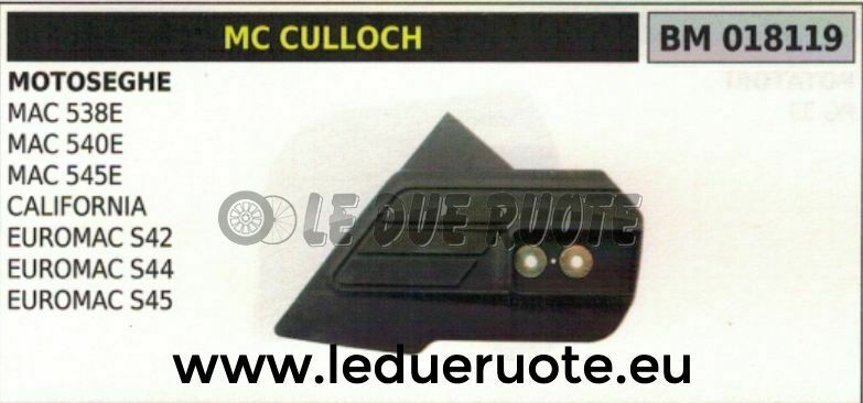 CARTER COPRICATENA MOTOSEGA McCULLOCH MAC 538E 540E 545E CALIFORNIA