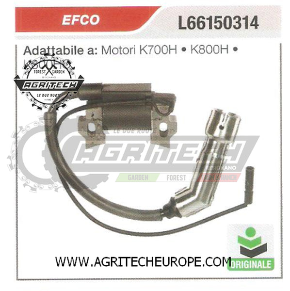 L66150314 BOBINA ELETTRONICA CENTRALINA MOTOZAPPA EFCO MOTORE K800HC ORIGINALE