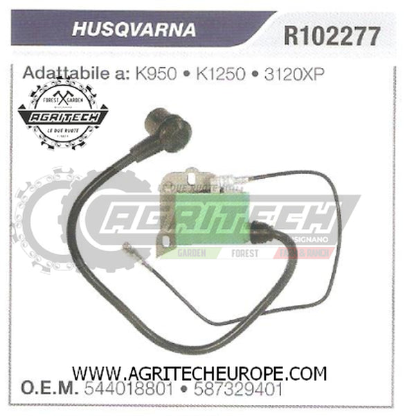 544018801 BOBINA ELETTRONICA CENTRALINA MOTOSEGA HUSQVARNA 3120XP ORIGINALE