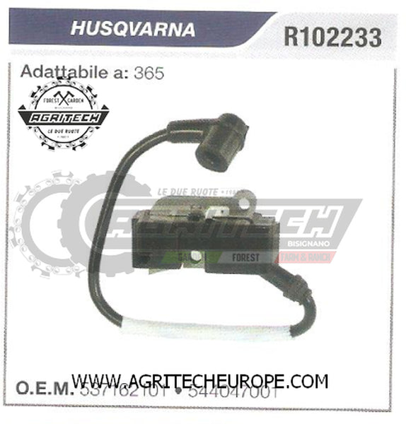 537162101 BOBINA ELETTRONICA CENTRALINA MOTOSEGA HUSQVARNA 365 ORIGINALE