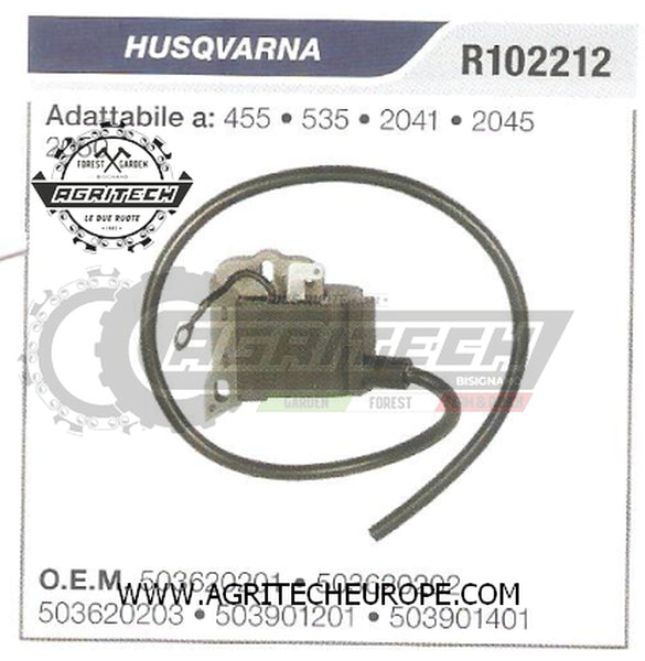 503620202 BOBINA ELETTRONICA CENTRALINA MOTOSEGA HUSQVARNA 2050 2045