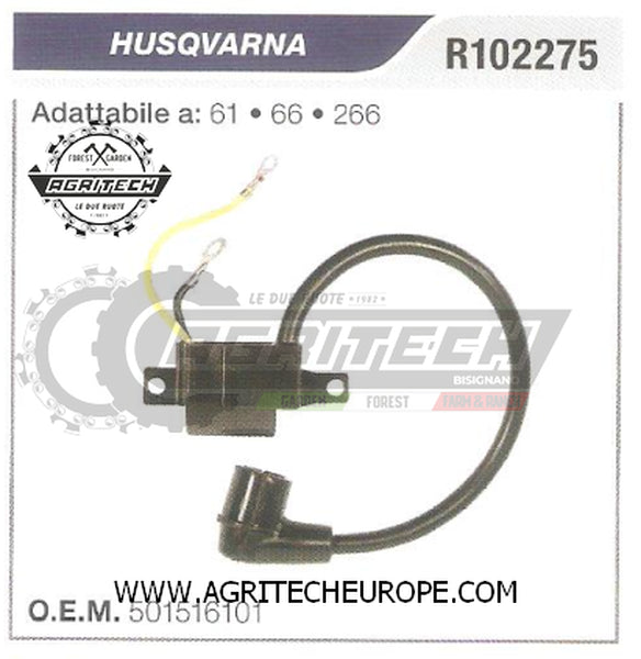 501516101 BOBINA ELETTRONICA CENTRALINA MOTOSEGA HUSQVARNA 61 66 266