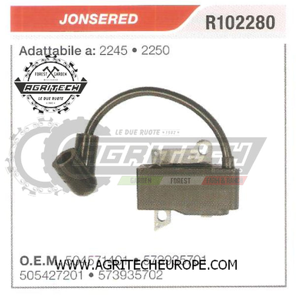 505427201 BOBINA ELETTRONICA CENTRALINA MOTOSEGA JONSERED 2245 2250