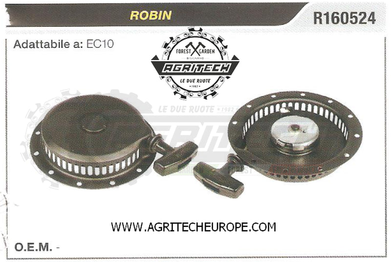 R160524 CARTER AVVIAMENTO COMPLETI ROBIN MOTORE EC10 AVVIATORE