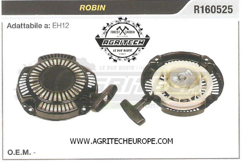 R160525 CARTER AVVIAMENTO COMPLETI ROBIN MOTORE EH12 AVVIATORE