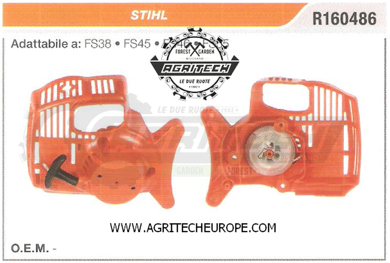 R160486 CARTER AVVIAMENTO COMPLETI DECESPUGLIATORE STIHL FS46 FS55 AVVIATORE