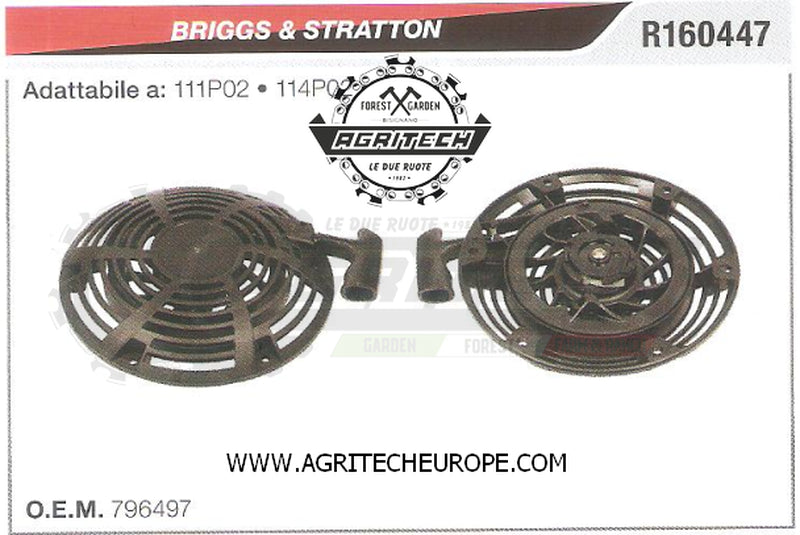 796497 CARTER AVVIAMENTO COMPLETI AVVIATORE BRIGGS & STRATTON 111P02 114P02