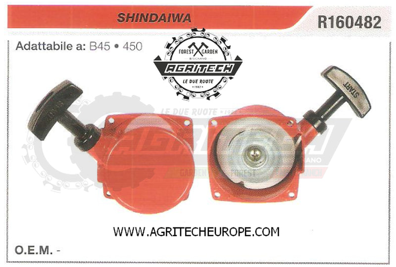 R160482 CARTER AVVIAMENTO COMPLETI AVVIATORE DECESPUGLIATORE SHINDAIWA B45 450