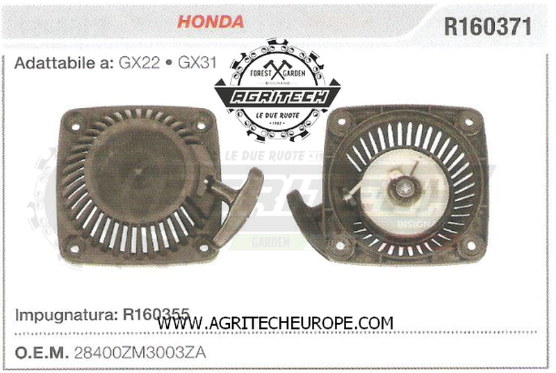 28400ZM3003ZA CARTER AVVIAMENTO COMPLETI AVVIATORE MOTORE HONDA GX22 GX31