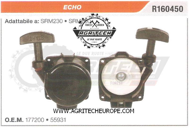 177200 CARTER AVVIAMENTO COMPLETI AVVIATORE DECESPUGLIATORE ECHO SRM230 SRM260