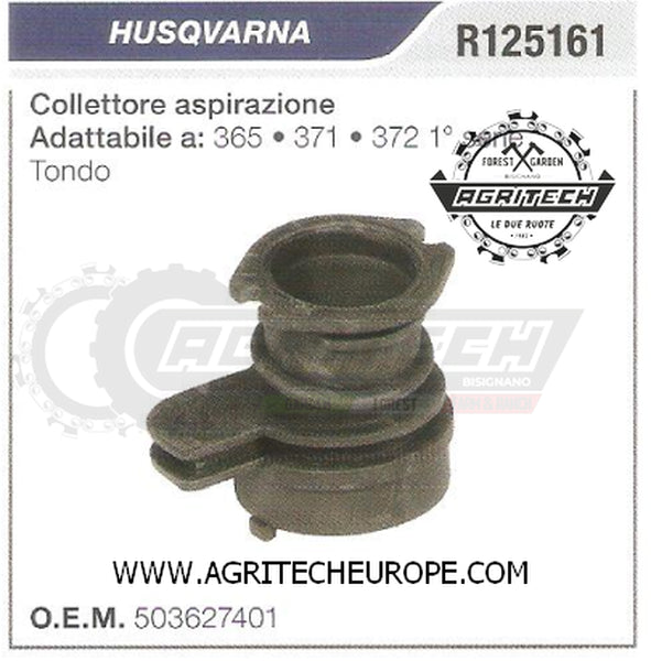 503627401 COLLETTORE FLANGIA TERMICA MOTOSEGA HUSQVARNA 372 1° SERIE TONDO