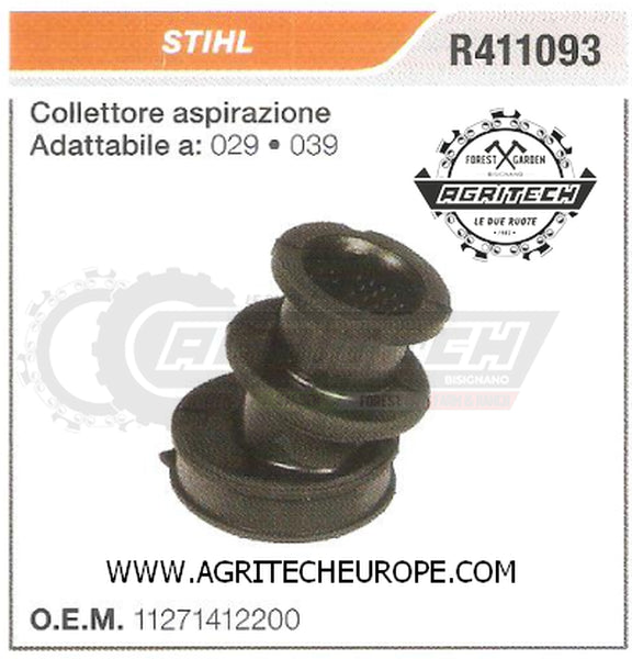 11271412200 COLLETTORE FLANGIA TERMICA MOTOSEGA STIHL 029 039