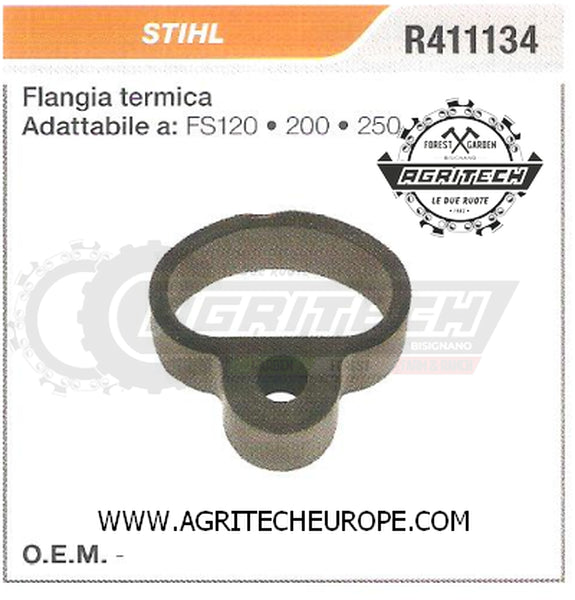 R411134 COLLETTORE FLANGIA TERMICA DECESPUGLIATORE STIHL FS120 200 250