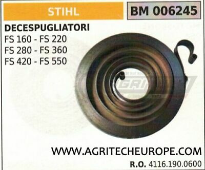 41161900600 MOLLA AVVIAMENTO DECESPUGLIATORE STIHL FS 160 220 280 360 420 550