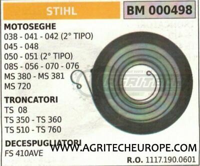 11171900601 MOLLA AVVIAMENTO TRONCATRICE STIHL TS 08 350 360 510 760