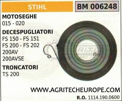 11141900600 MOLLA AVVIAMENTO DECESPUGLIATORE STIHL FS 150 151 200 202 200AV 200A