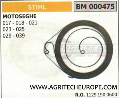 11291900600 MOLLA AVVIAMENTO MOTOSEGA STIHL 017 018 021 023 025 029 039