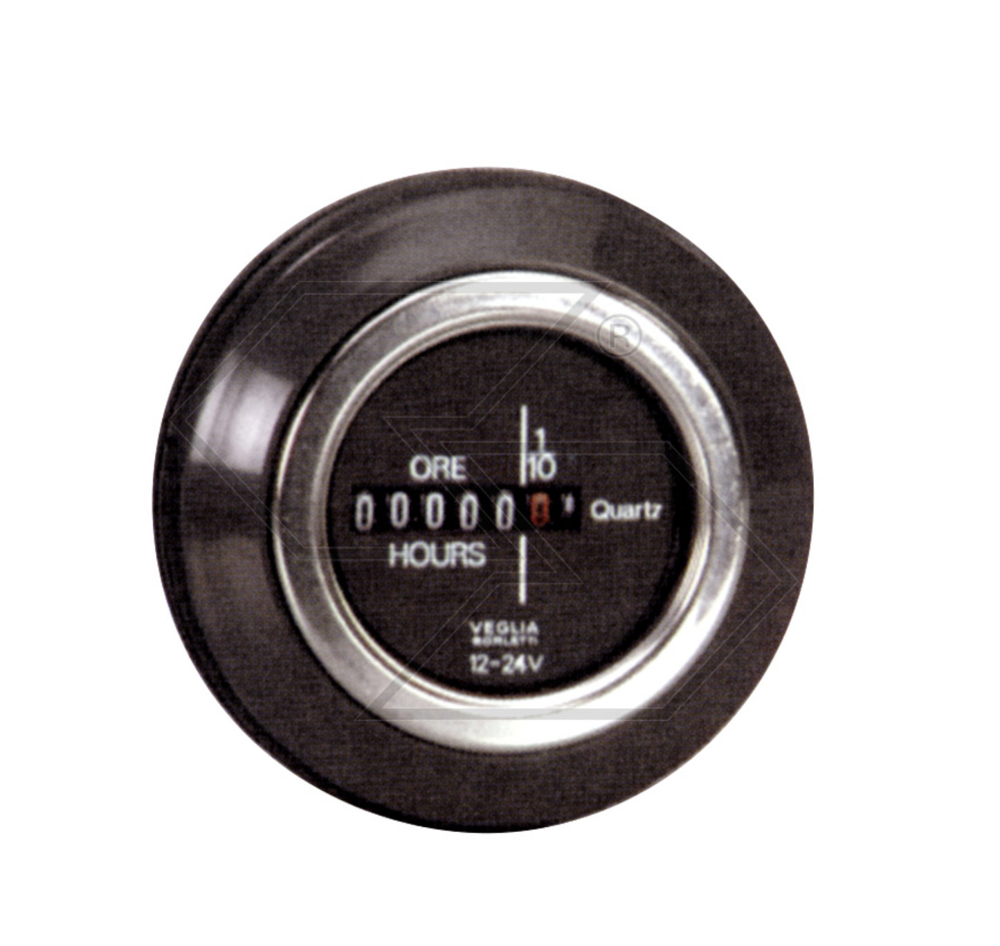 CONTAORE 12/24 Volt tipo extra CON ANTIVIBRANTE Foro Ø 52 macchine agricole