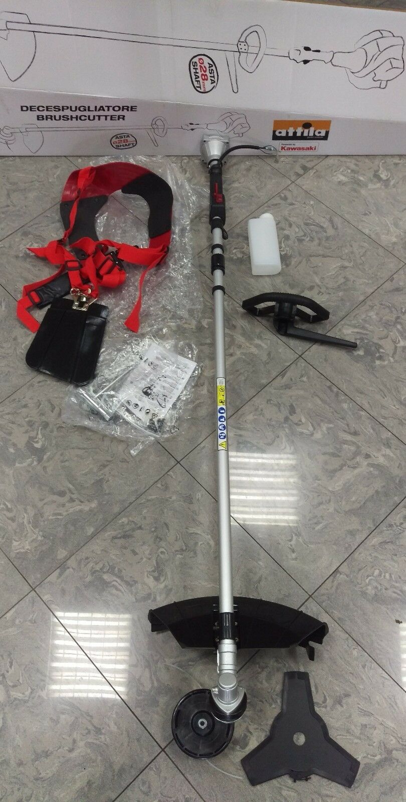 ASTA COMPLETA DECESPUGLIATORE KAWASAKI TH23 TH34 TH43 TH48 campana 78 Ø 28mm