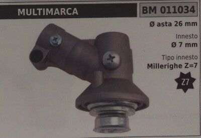 COPPIA CONICA UNIVERSALE standard DECESPUGLIATORE CON ASTA Ø 26 MILLERIGHE Z - 7