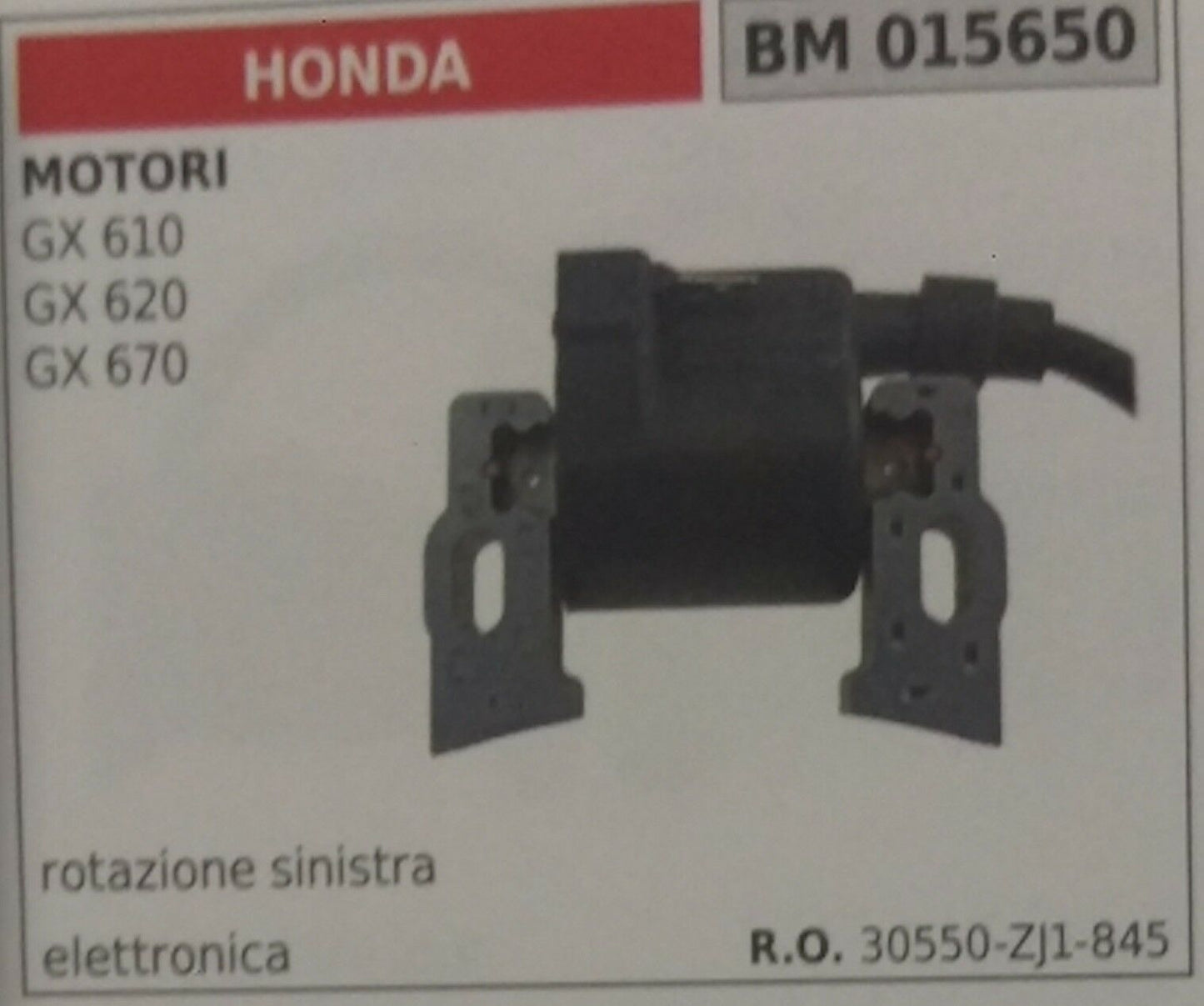 30550ZJ1845 BOBINA ELETTRONICA MOTORE HONDA GX610 GX620 GX670 GX 610 620 670