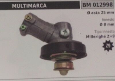 COPPIA CONICA UNIVERSALE standard DECESPUGLIATORE CON ASTA Ø 24 MILLERIGHE Z-9