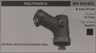 COPPIA CONICA UNIVERSALE standard DECESPUGLIATORE CON ASTA Ø 24 innesto quadro