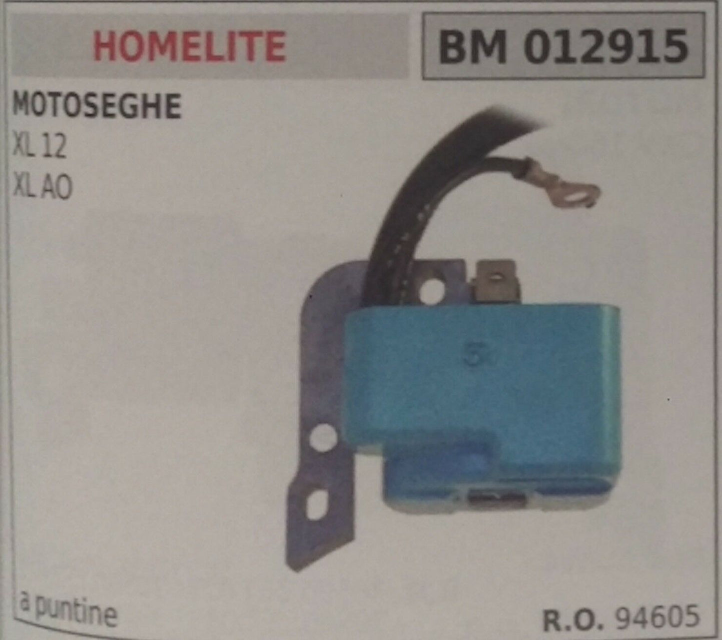 94605 BOBINA ACCENSIONE A PUNTINE MOTOSEGA HOMELITE XL12 XLAO