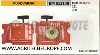 501810006 CARTER AVVIAMENTO COMPLETO AVVIATORE MOTOSEGA HUSQVARNA 281 288