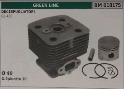 CILINDRO E PISTONE COMPLETO DECESPUGLIATORE GREEN LINE GL 430 Ø 40