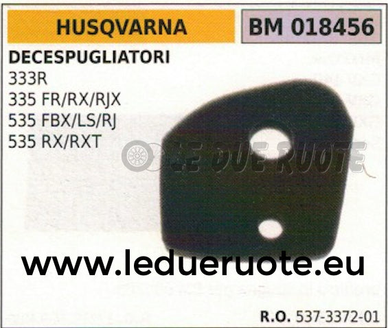537337201 SPUGNA FILTRO ARIA DECESPUGLIATORE HUSQVARNA 535 FBX LS RJ RX RXT