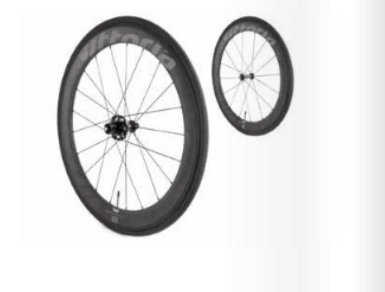 COPPIA RUOTE BICICLETTA VITTORIA QURANO 60 COPERTONCINO gara Carbonio e Grafene