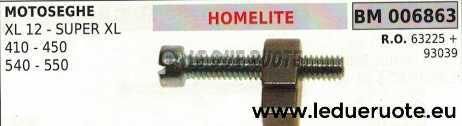 63225 TENDICATENA TIRACATENA MOTOSEGA HOMELITE XL12 SUPER XL 410 450 540 550