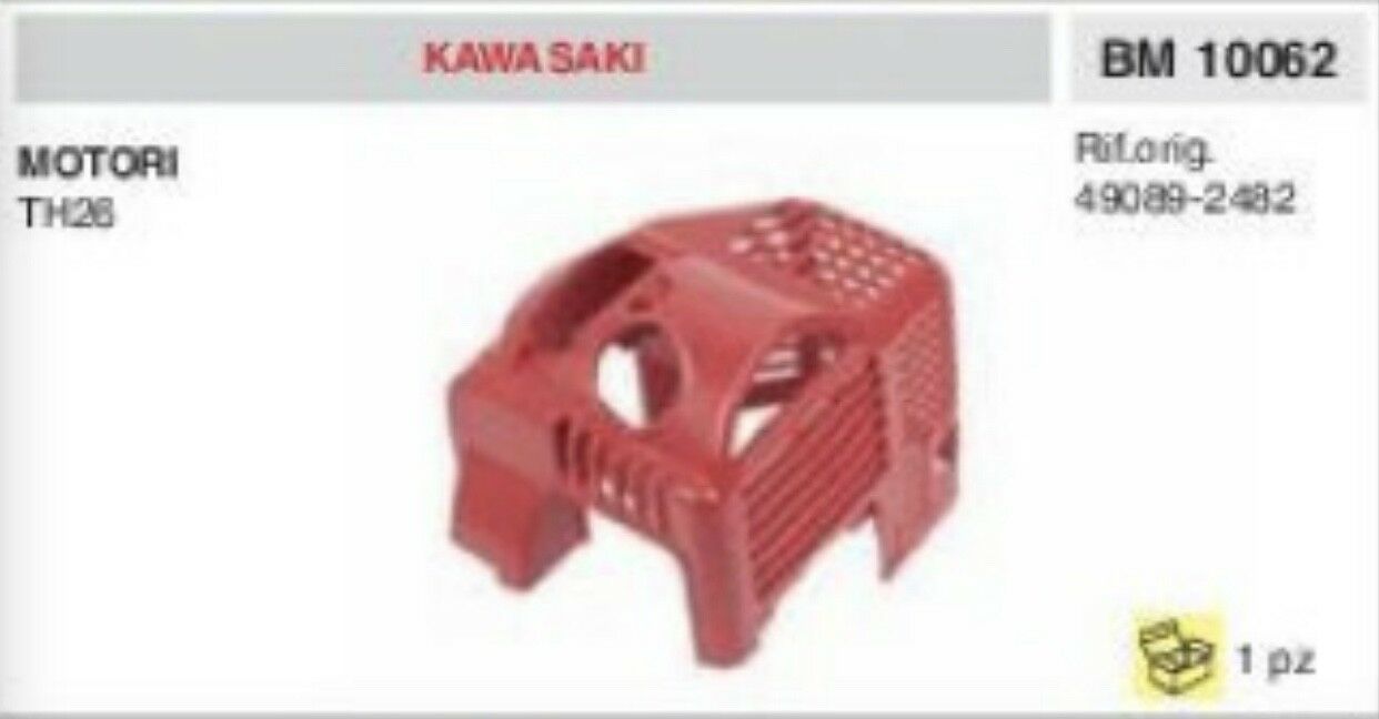 49089-2482 CARTER superiore plastica CUFFIA MOTORE KAWASAKI TH26 TH 26