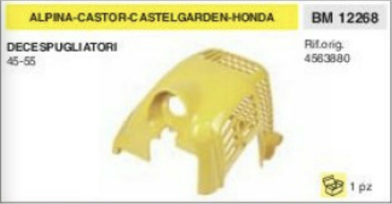 4563880 CARTER CUFFIA MOTORE DECESPUGLIATORE ALPINA CASTOR CASTELGARDEN 45 55