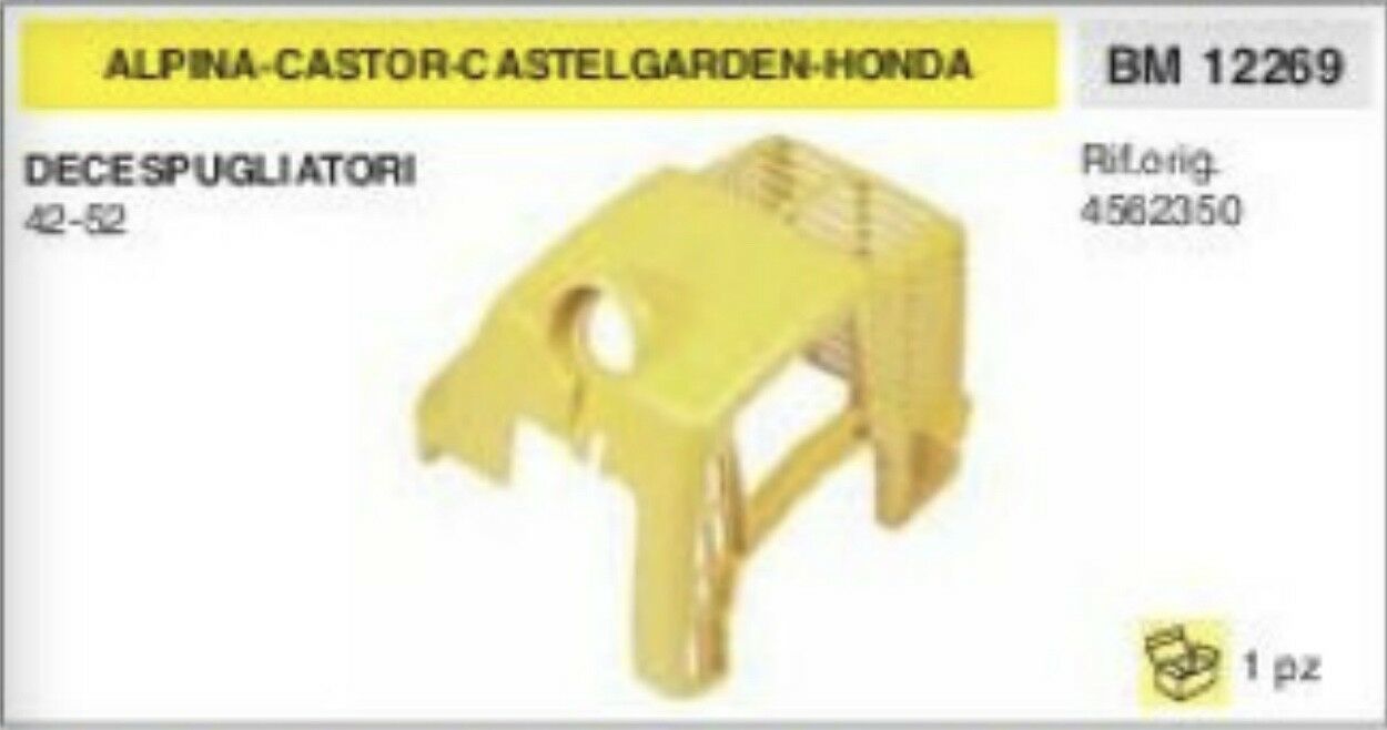 CARTER CUFFIA MOTORE DECESPUGLIATORE ALPINA CASTOR CASTELGARDEN 42 52 honda