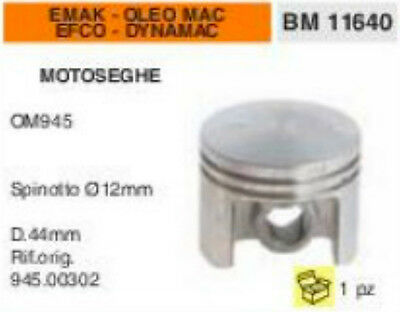 945.00302 PISTONE MOTOSEGA EMAK EFCO DYNAMAC OLEO MAC 945 Ø 44mm SPIN 12