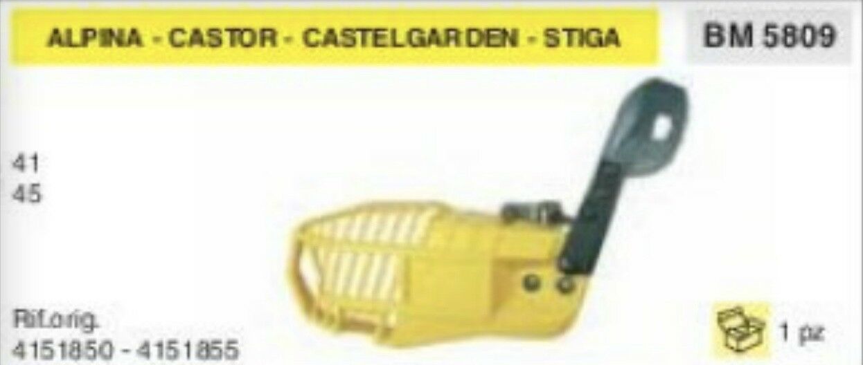 4151850 CARTER FRENO CATENA MOTOSEGA CASTOR CASTELGARDEN STIGA ALPINA 41 45
