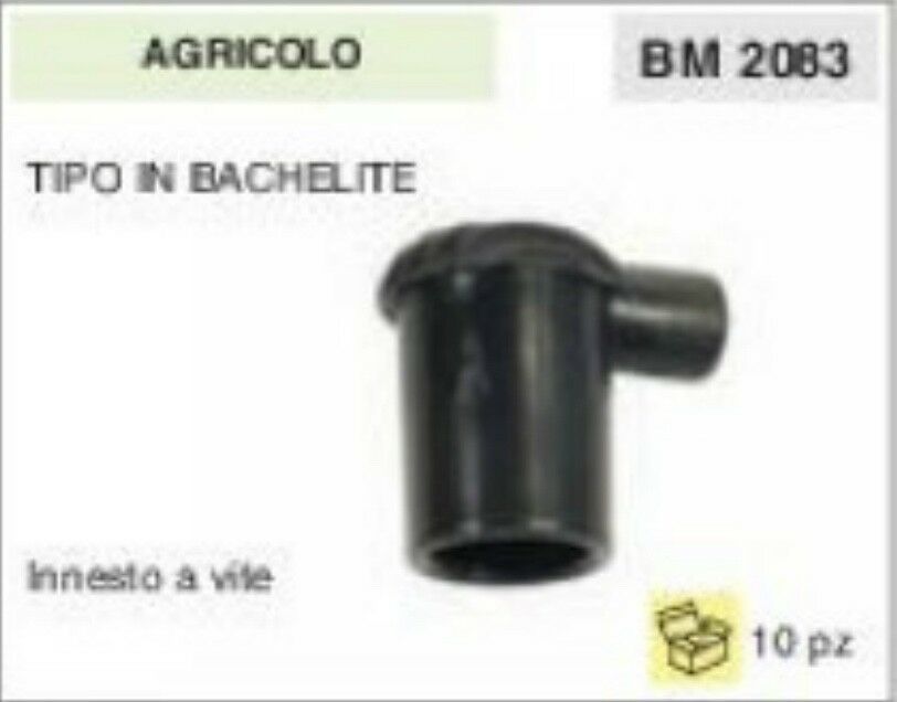 ATTACCO CANDELA PIPA pipetta IN BACHELITE TRATTORE MOTOCOLTIVATORE motozappa etc